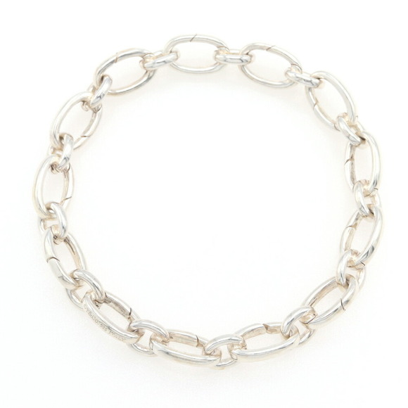 Tiffany & Co. bracelet clasp link SV sterling silver 925 chain bangle for men...